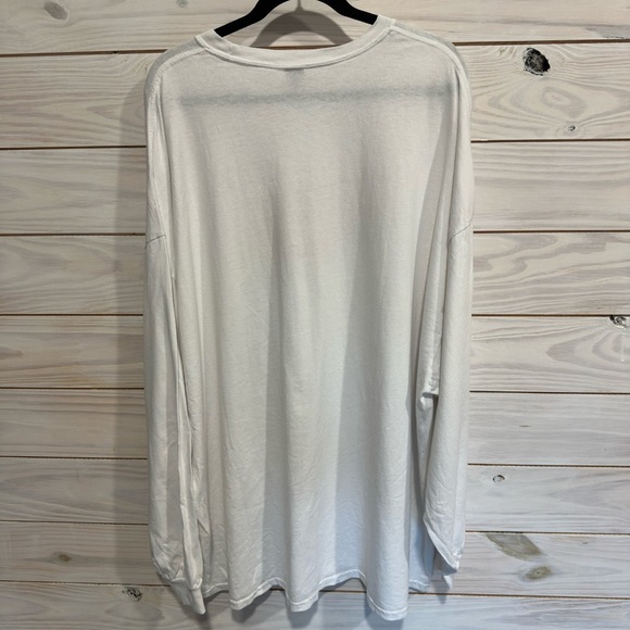 White Long Sleeve Shirt with Red MAGA Graphic - Picture 5 of 5